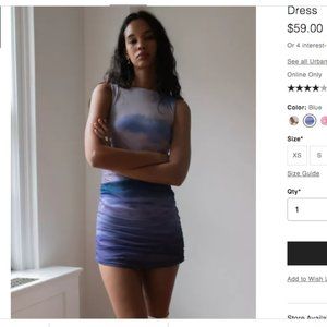 UO Austin Mesh Sleeveless Mini Dress